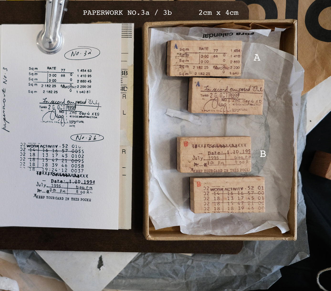 Kurukynki Paperwork Rubber Stamp Series (9 types)