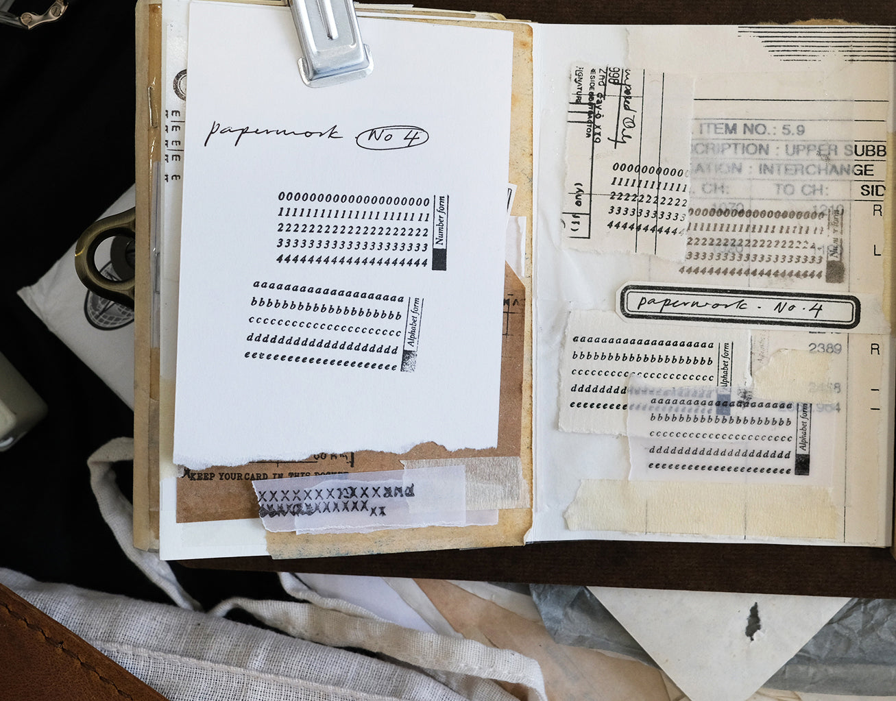 Kurukynki Paperwork Rubber Stamp Series (9 types)