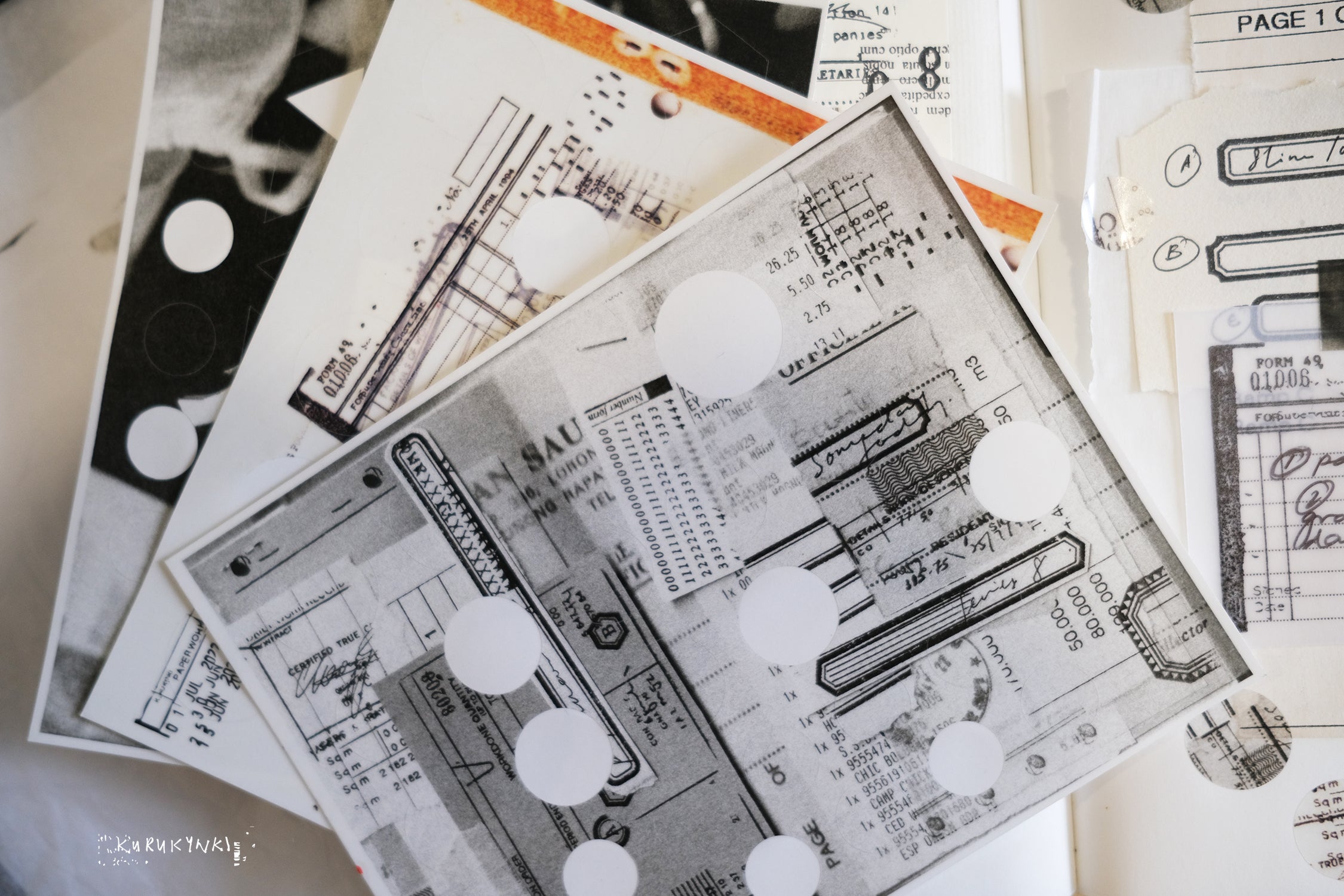 Kurukynki Paperwork Rubber Stamp Series (9 types)