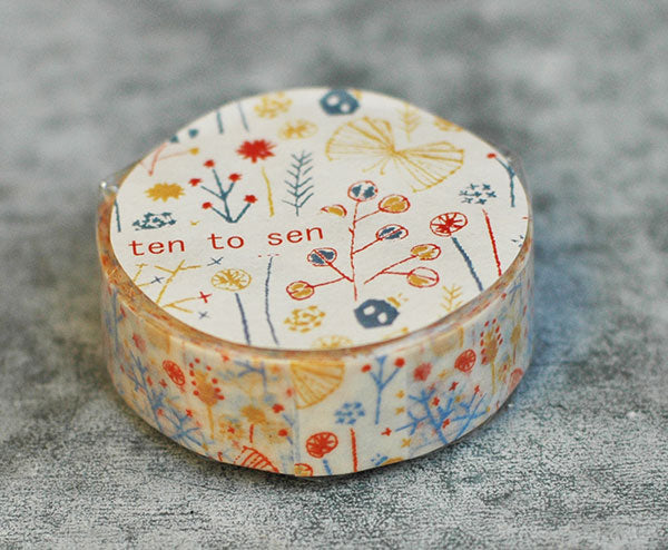 Classiky Shigemi Blue Washi Tape (15mm x 10m) - Smidapaper Ikigai Shop