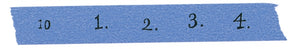 Classiky Number Blue (15mm x 15m) - Smidapaper Ikigai Shop