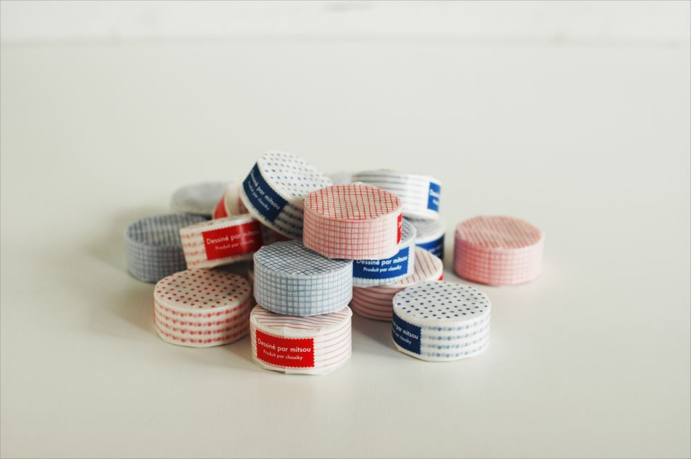 Classiky x mitsou Washi Tape (Dot / Red) - Smidapaper Ikigai Shop