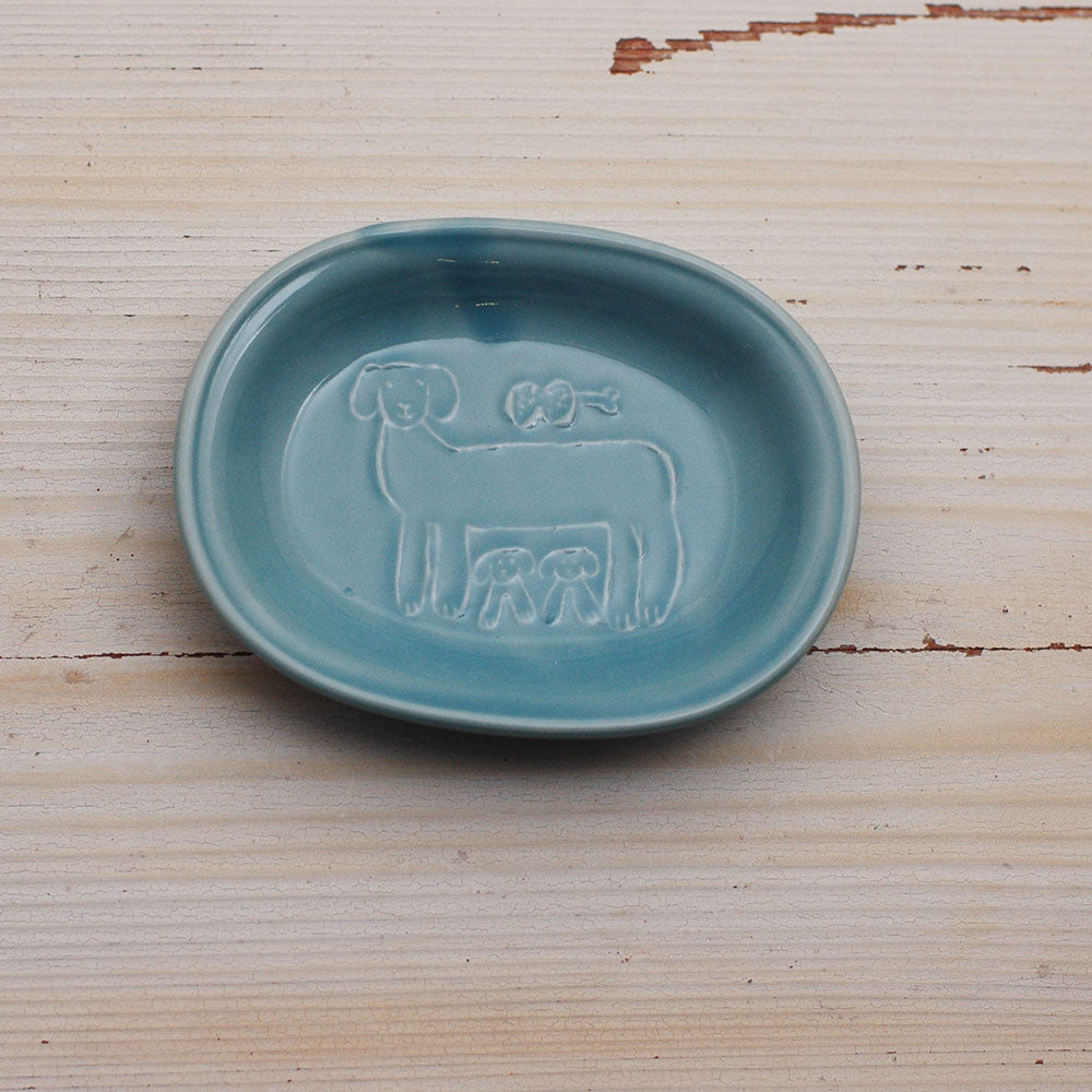 Classiky Toranekobonbon Oval Small Dish: Dog (2 colours) - Smidapaper Ikigai Shop