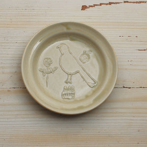 Classiky Toranekobonbon Round Small Dish: Bird(2 colours) - Smidapaper Ikigai Shop