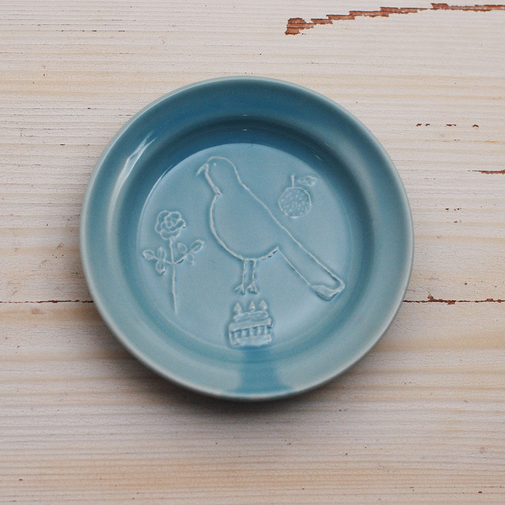 Classiky Toranekobonbon Round Small Dish: Bird(2 colours) - Smidapaper Ikigai Shop