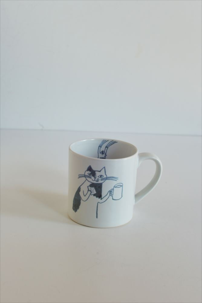 Classiky Toranekobonbon Mug: Tabby Cat (Large) - Smidapaper Ikigai Shop