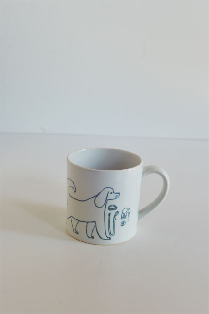 Classiky Toranekobonbon Mug: Dog (Large) - Smidapaper Ikigai Shop