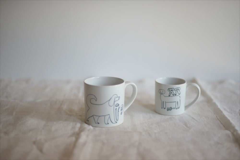 Classiky Toranekobonbon Mug: Dog (Large) - Smidapaper Ikigai Shop