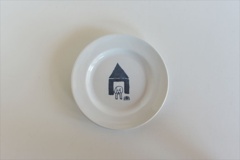 Classiky Toranekobonbon Round Plate Dog (Small/Large) - Smidapaper Ikigai Shop