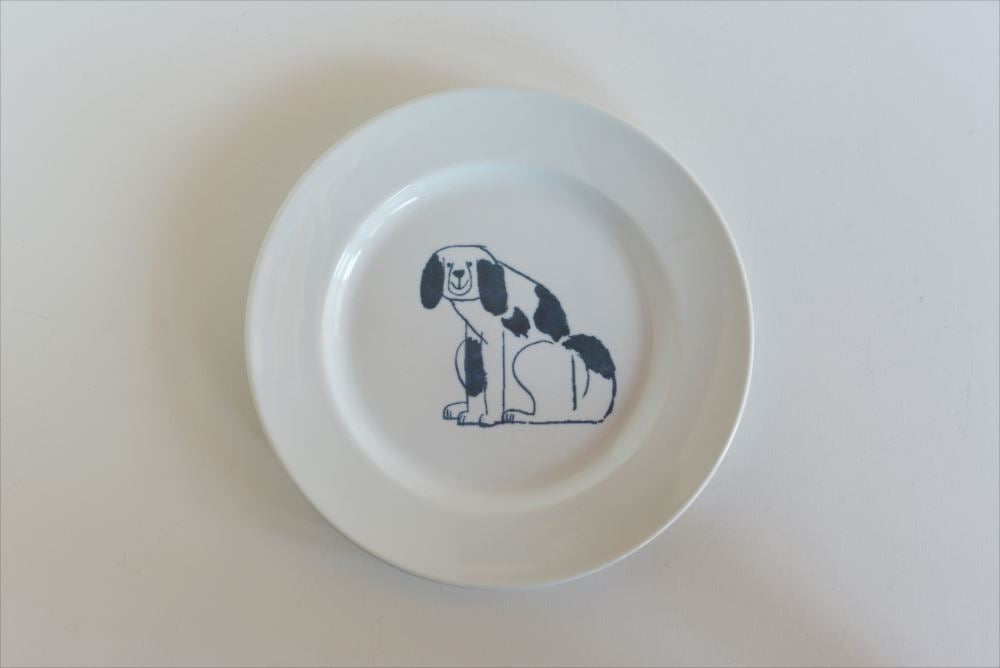 Classiky Toranekobonbon Round Plate Dog (Small/Large) - Smidapaper Ikigai Shop