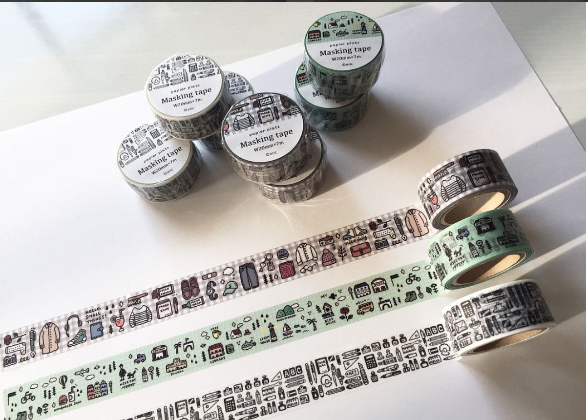 Papier Platz x Eric Series Masking Tape - Stationery - Smidapaper Ikigai Shop