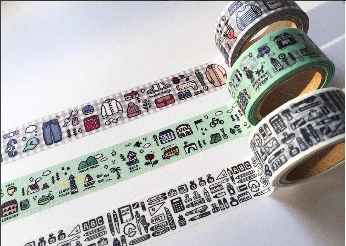 Papier Platz x Eric Series Masking Tape - Stationery - Smidapaper Ikigai Shop