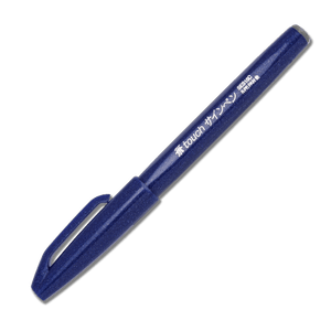 Pentel - Fude Touch Brush Pen - Blue - Smidapaper Ikigai Shop