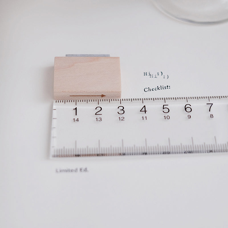 PC 9pt. (2) Tiny Text Rubber Stamps (18 types)