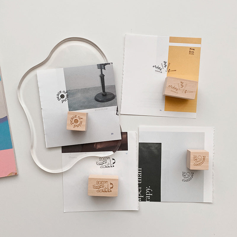 Thoughts in Silence Rubber Stamp Collection (4 designs)
