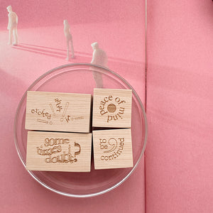 Thoughts in Silence Rubber Stamp Collection (4 designs)