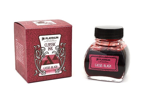 Platinum Classic 60ml Ink - Cassis Black - Smidapaper Ikigai Shop