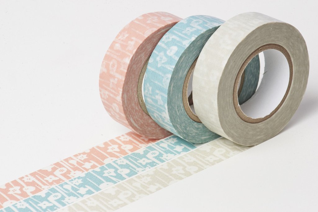 Classiky Small Flower Blue Washi Tape (15mm x 15m) - Smidapaper Ikigai Shop