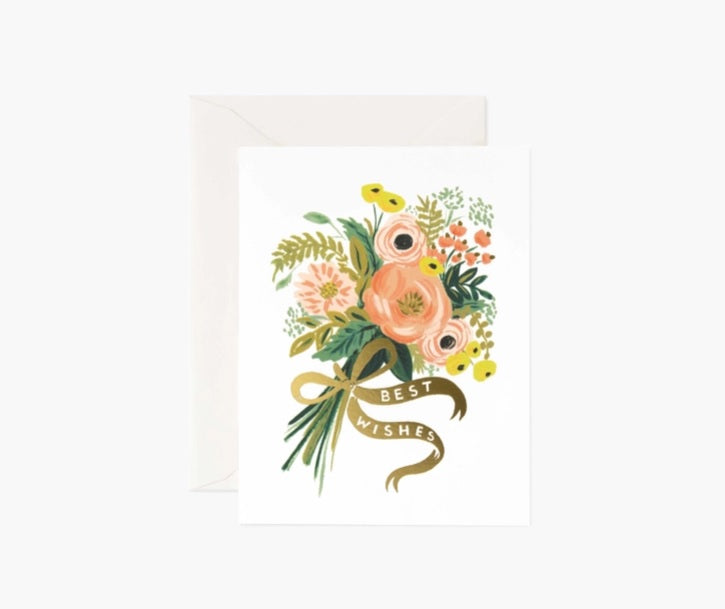 RIFLE PAPER Co. - Best Wishes Bouquet Card - Smidapaper Ikigai Shop