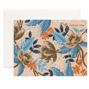 RIFLE PAPER Co. - Blue Floral Thank You Card - Smidapaper Ikigai Shop