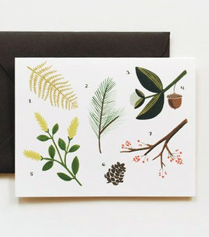 RIFLE PAPER Co. - Botanical Chart Card - Smidapaper Ikigai Shop