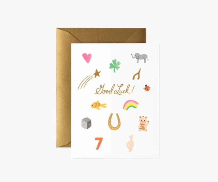 RIFLE PAPER Co. - Good Luck Charms Card - Smidapaper Ikigai Shop