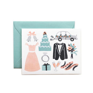 RIFLE PAPER Co. - Just Married Card - Smidapaper Ikigai Shop