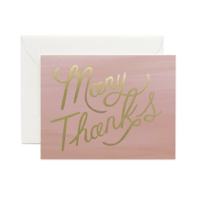 RIFLE PAPER Co. - Many Thanks Card - Smidapaper Ikigai Shop