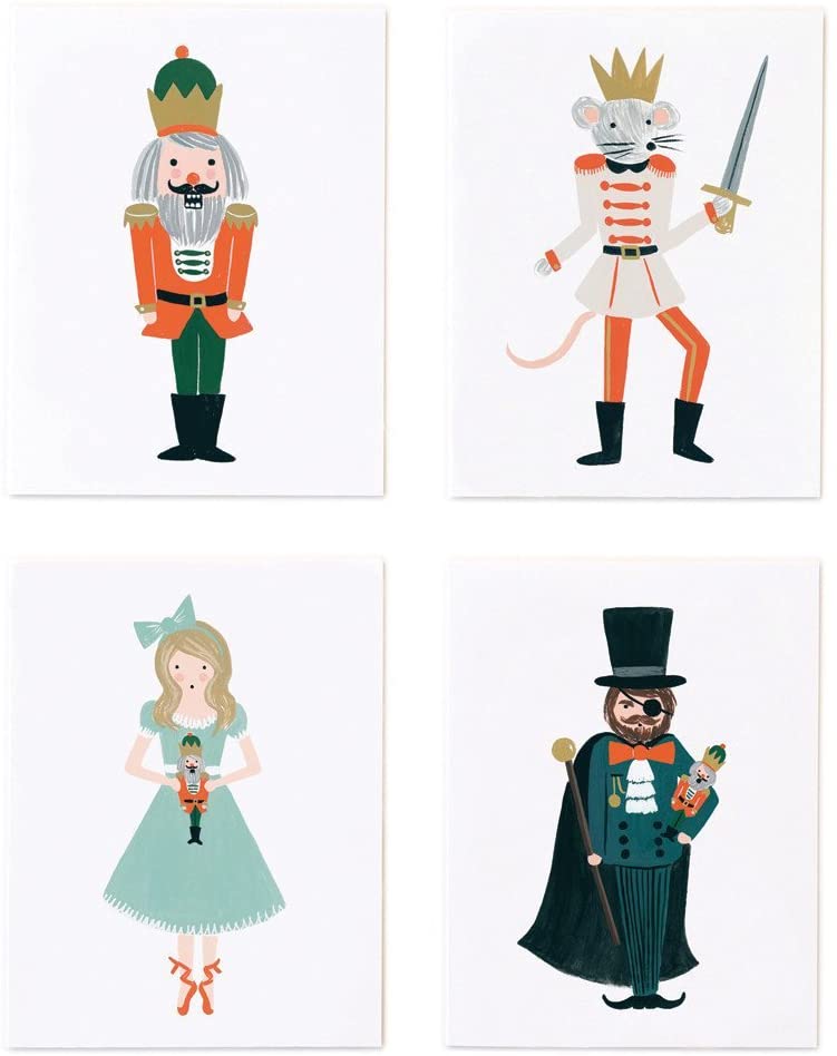 RIFLE PAPER Co. - Assorted Nutcracker Card (Set of 8) - Smidapaper Ikigai Shop