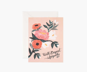 RIFLE PAPER Co. - With Deepest Sympathy Card - Smidapaper Ikigai Shop