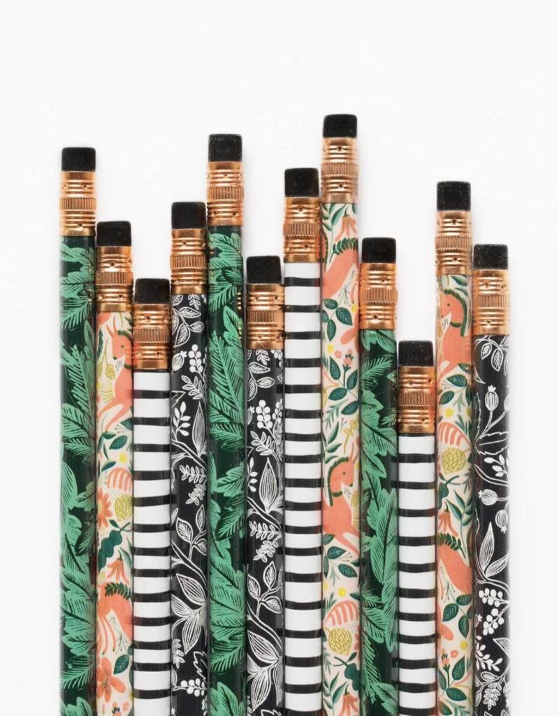 Rifle Paper Co. Folk Writing Pencils (Set of 12) - Smidapaper Ikigai Shop