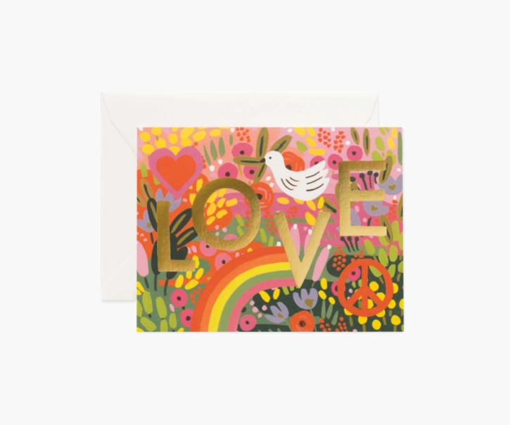 RIFLE PAPER Co. -(Box Card Set of 8) All You Need Is Love Card - Smidapaper Ikigai Shop