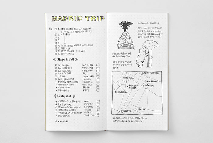 Traveler's Notebook Refill - Regular Size - 026 Dot Grid - Smidapaper Ikigai Shop