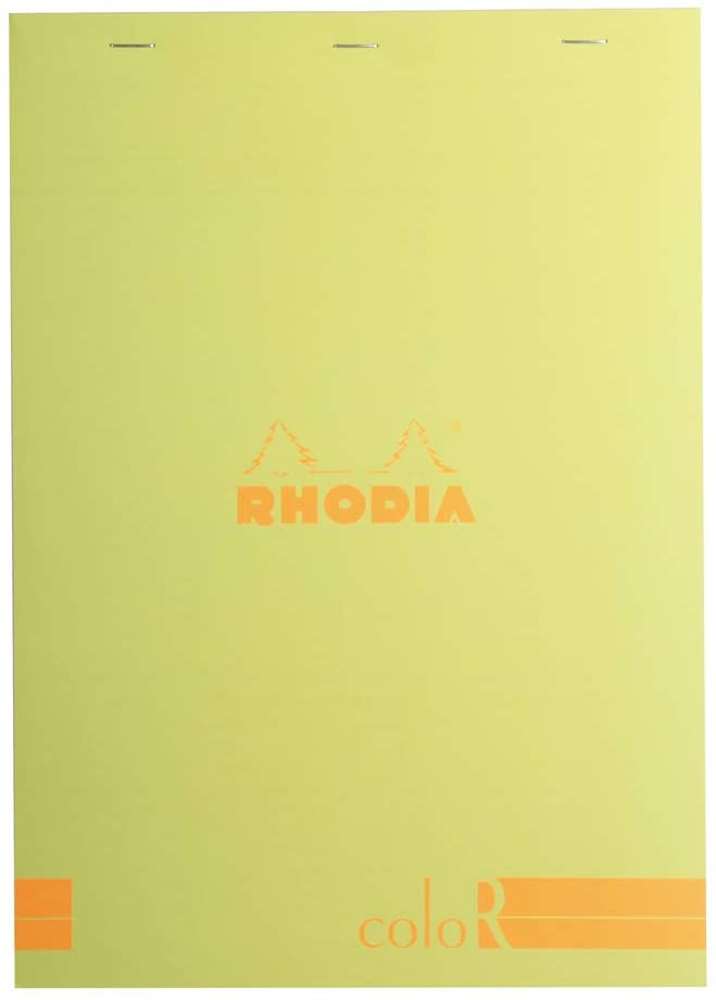 Rhodia - No. 18 Top Staplebound Premium Lined Notepad Anise Green - Smidapaper Ikigai Shop