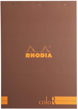 Rhodia - No. 18 Top Staplebound Premium Lined Notepad Chocolate - Smidapaper Ikigai Shop