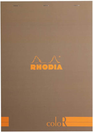 Rhodia - No. 18 Top Staplebound Premium Lined Notepad Taupe - Smidapaper Ikigai Shop