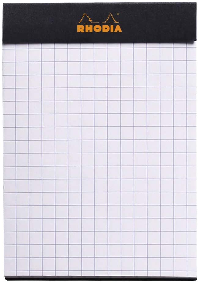 Rhodia - No. 11 Staplebound Graph Pad - Black - Smidapaper Ikigai Shop