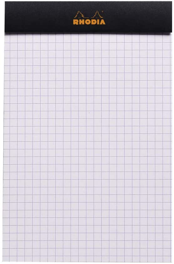 Rhodia - No. 14 Staplebound Graph Pad - Black - Smidapaper Ikigai Shop