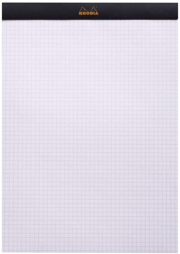 Rhodia - No. 18 Staplebound Graph Pad - Black - Smidapaper Ikigai Shop