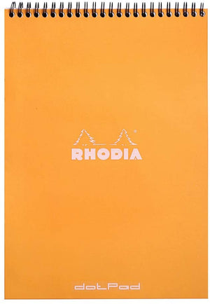 Rhodia - No. 18 Ringbound Dot Pad - Orange - Smidapaper Ikigai Shop