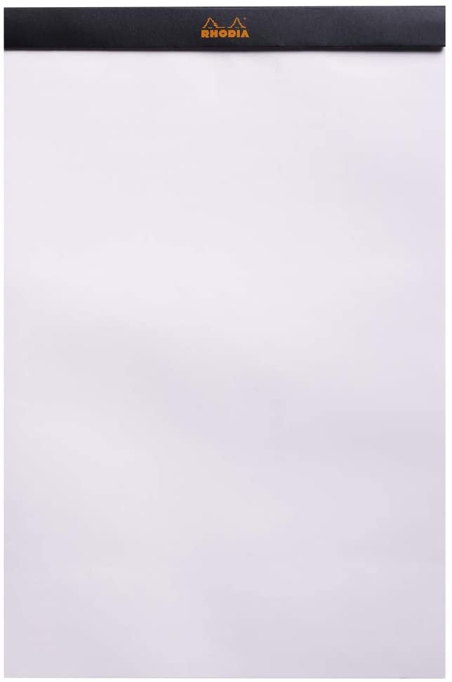 Rhodia - No. 19 Staplebound Blank Pad - Black - Smidapaper Ikigai Shop