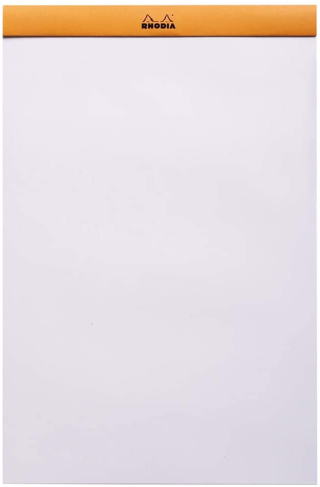 Rhodia - No. 19 Staplebound Blank Pad - Orange - Smidapaper Ikigai Shop