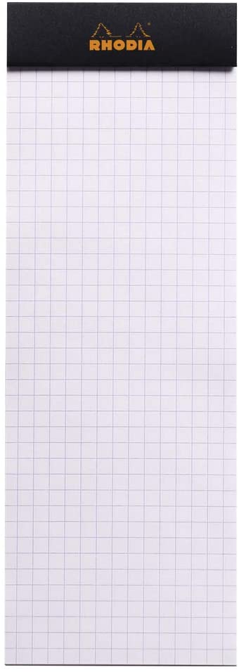 Rhodia - No. 8 Staplebound Graph Pad - Black - Smidapaper Ikigai Shop