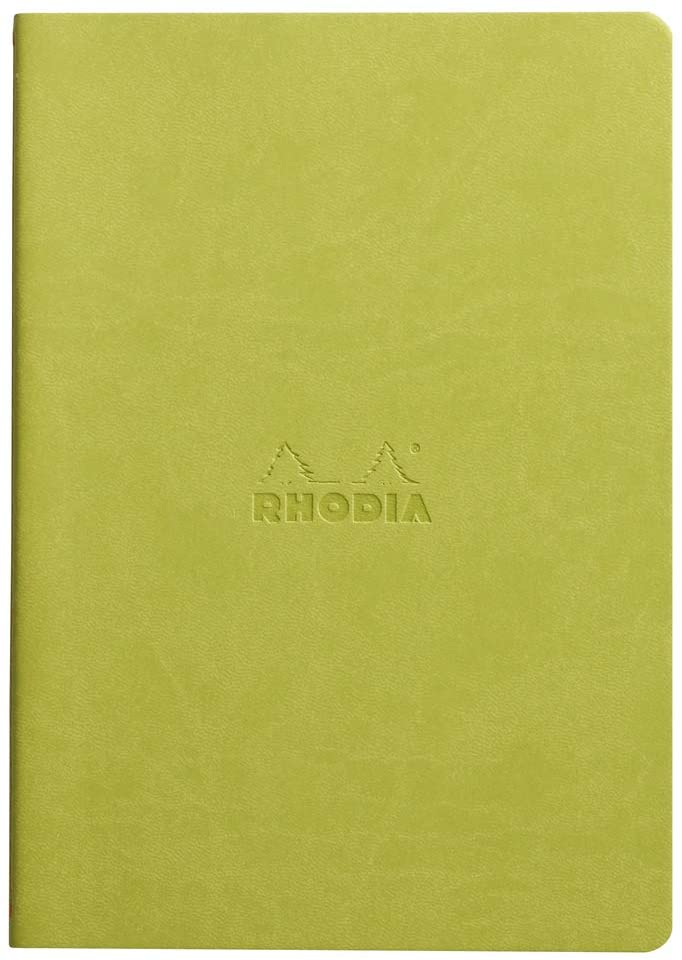 Rhodia - Sewn Spine Rhodiarama Dot Grid Notebook - Anise Green - Smidapaper Ikigai Shop