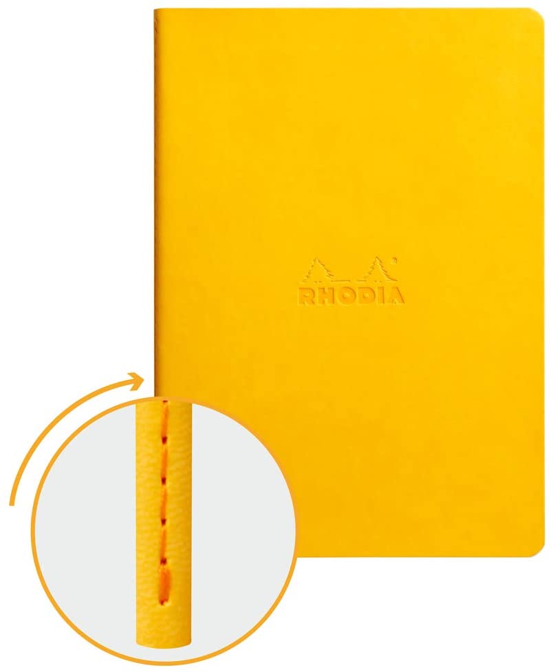 Rhodia - Sewn Spine Rhodiarama Dot Grid Notebook - Orange - Smidapaper Ikigai Shop
