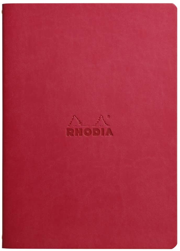 Rhodia - Sewn Spine Rhodiarama Dot Grid Notebook - Poppy - Smidapaper Ikigai Shop