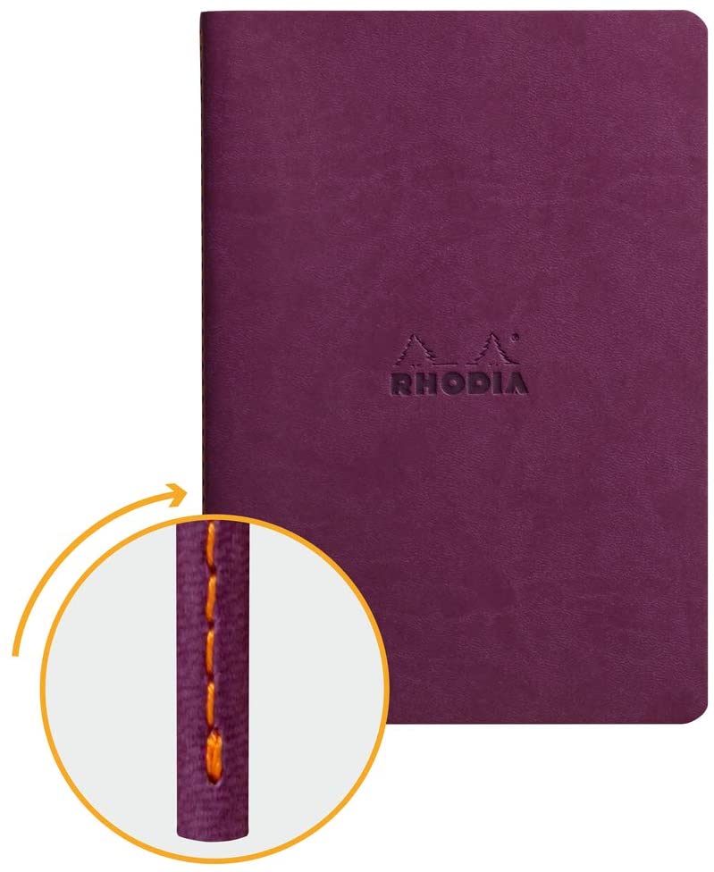 Rhodia - Sewn Spine Rhodiarama Dot Grid Notebook - Purple - Smidapaper Ikigai Shop