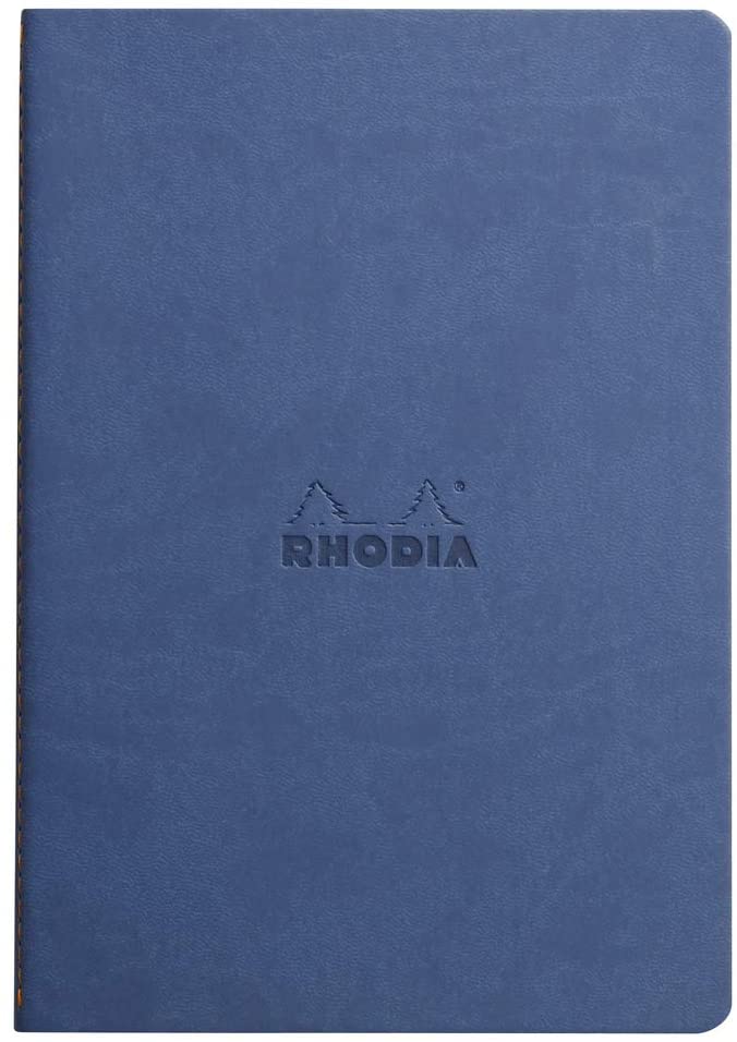 Rhodia - Sewn Spine Rhodiarama Dot Grid Notebook - Sapphire - Smidapaper Ikigai Shop