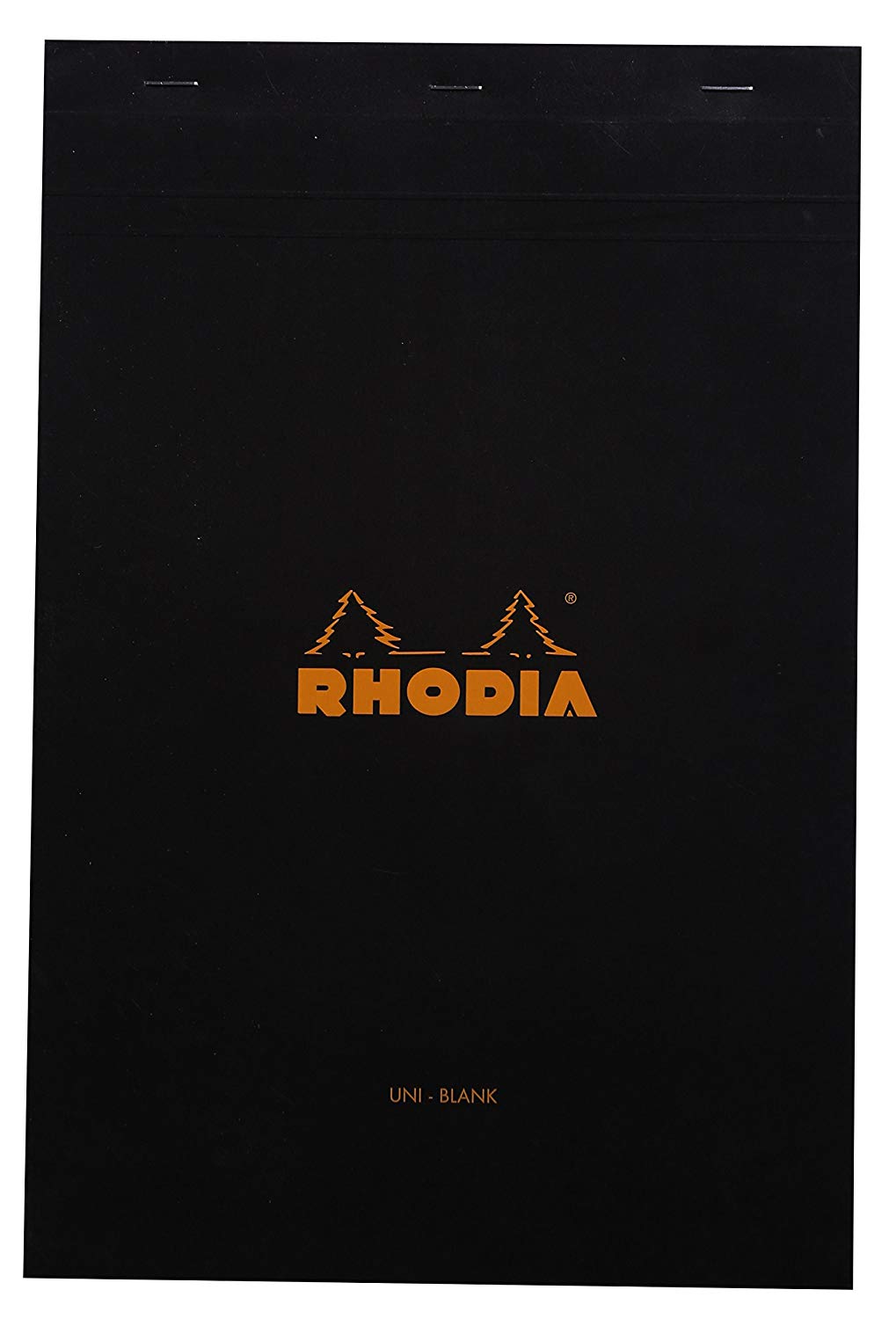 Rhodia - No 18 Top Staplebound Plain Black - Smidapaper Ikigai Shop