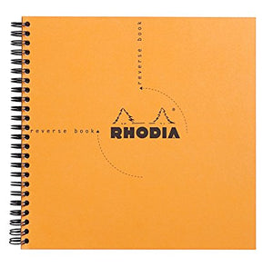 Rhodia -Reverse Book Grid Orange - Smidapaper Ikigai Shop